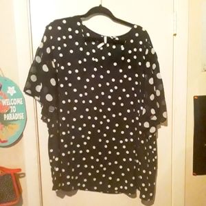 Black and White Cato Blouse Size 26/28